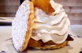 Schlagsahne und Cotignac aus den Arenen