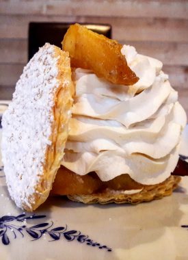 Chantilly cream and Cotignac from the arenas