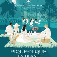 White picnic at the Château de Chantilly