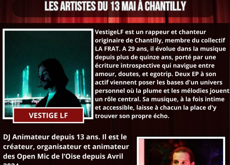Soirée musicale « Les Open Mic de l’Oise » au restaurant La Cantina à Chantilly