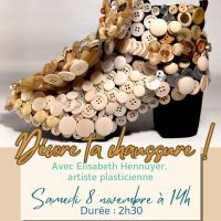 Atelier « Décore ta chaussure » à la Médiathèque de Vineuil-Saint-Firmin