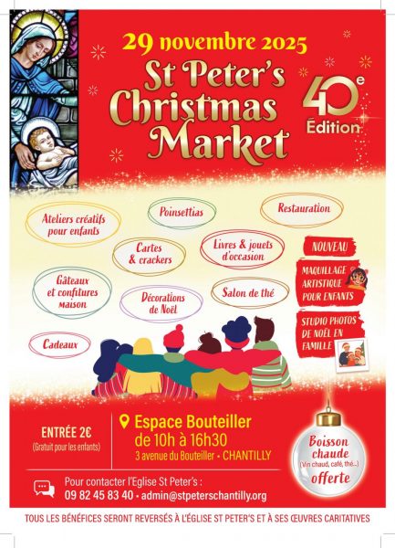 Marché de Noël de l’église Saint Peter de Chantilly