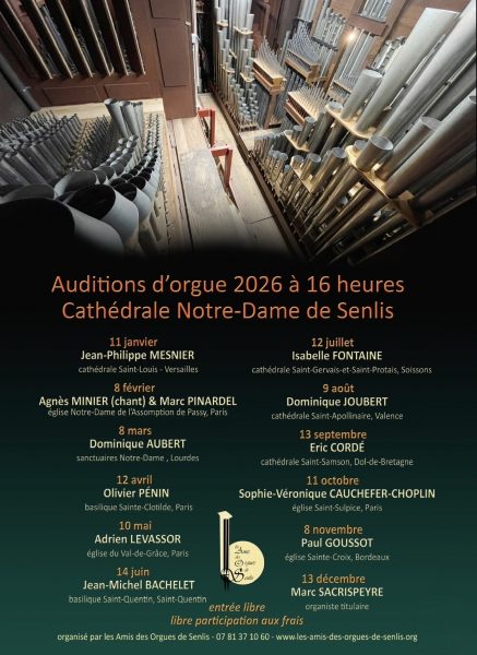 Auditions d'orgue à la cathédrale de Senlis