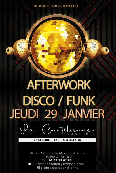 Afterwork disco/funk à la Brasserie Cantilienne