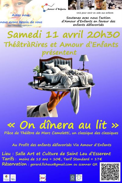 Spectacle caritatif | « On dînera au lit »