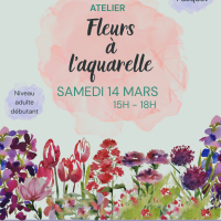 Atelier fleurs à l&rsquo;aquarelle chez Alma à Chantilly