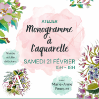Atelier monogramme à l&rsquo;aquarelle chez Alma à Chantilly