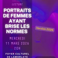 Lecture « Femmes ayant brisé les normes » au Centre Culturel de Lamorlaye
