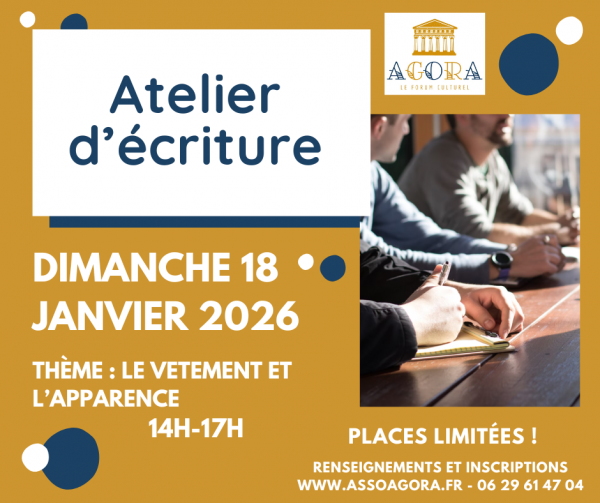 Atelier d’écriture à Lamorlaye