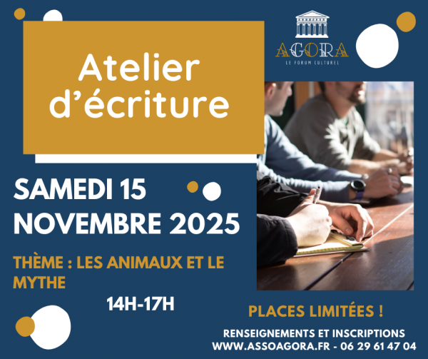 Atelier d’écriture Association Agora Lamorlaye