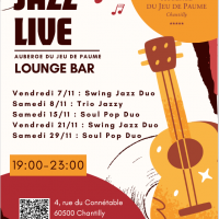 Jazz evening at the bar of the Auberge du Jeu de Paume in Chantilly