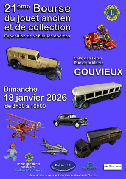 21ème Bourse du jouet ancien et de collection à Gouvieux
