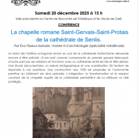 Conférence sur « La Chapelle romane Saint-Gervais-Saint-Protais » de la cathédrale de Senlis