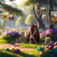 Eiersuche in den Museen von Senlis