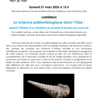 Conférence de la SHAS « La Science paléontologique dans l&rsquo;Oise » à Senlis
