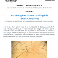 Conférence de la SHAS « Archéologie et histoire du village de Brasseuse » à Senlis