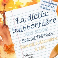 Dictée Buissonnière spécial Téléthon à la Médiathèque de Vineuil-Saint-Firmin