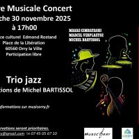 Concert « Heure Musicale – Trio Jazz à l’Espace Culturel d’Orry-la-Ville