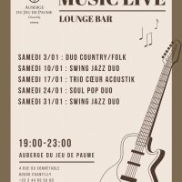 Soirée Jazz au bar de l&rsquo;Auberge du Jeu de Paume à Chantilly