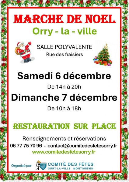 Marché de Noël d'Orry-la-Ville