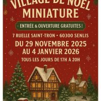 Village de Noël miniature à Senlis