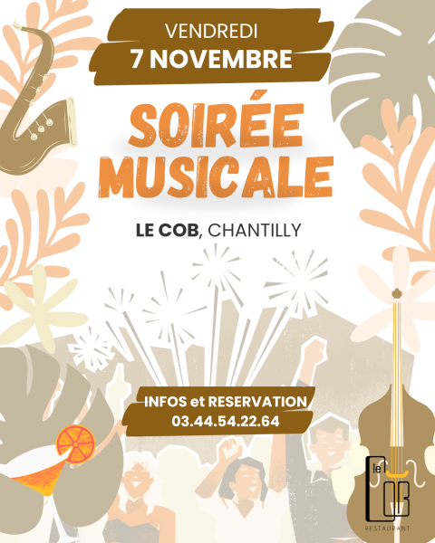 Soirée musicale au restaurant « Le Cob » à Chantilly