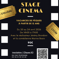 Stage Cinéma pour les collégiens et lycéens à l&rsquo;Atelier MOZ Chantilly