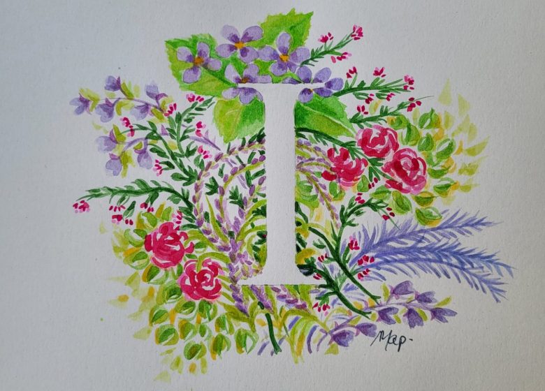 Atelier monogramme à l’aquarelle chez Alma à Chantilly