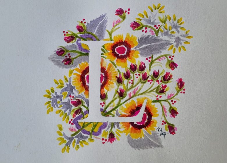 Atelier monogramme à l’aquarelle chez Alma à Chantilly