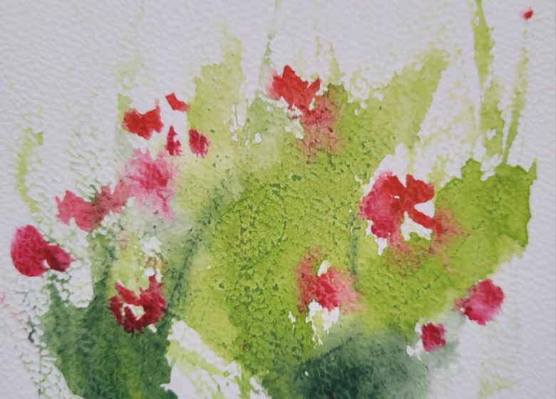 Atelier fleurs à l’aquarelle chez Alma à Chantilly