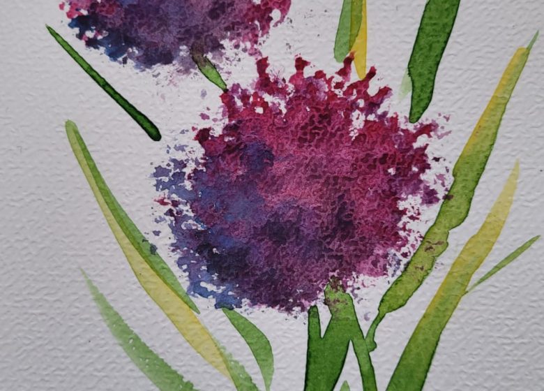 Atelier fleurs à l&rsquo;aquarelle à la librairie Le Verbe & l&rsquo;Objet à Senlis