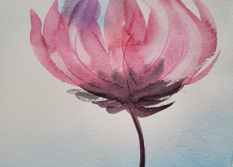 Atelier fleurs à l&rsquo;aquarelle à la librairie Le Verbe & l&rsquo;Objet à Senlis