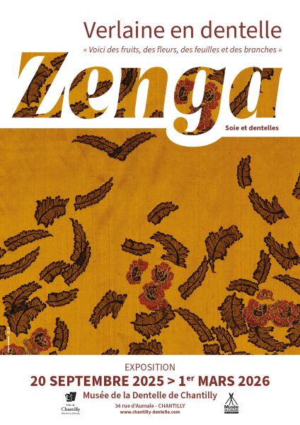 Exposition « Zenga, Verlaine en dentelle »  au musée de la dentelle de Chantilly