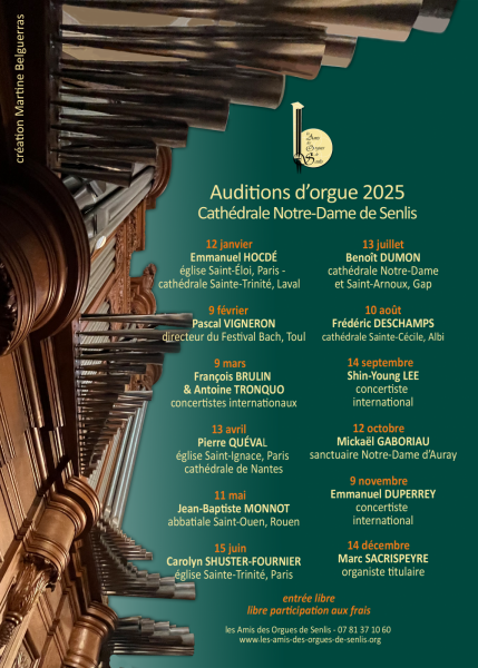 Auditions d’orgue à la cathédrale de Senlis