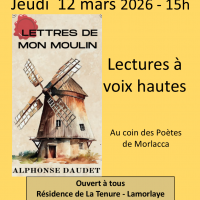 « Les lettres de mon moulin, lectures à voix hautes » au Centre Culturel de Lamorlaye