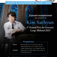 Récital de Kim Saehyun à la Chapelle Saint-Frambourg