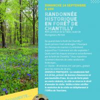 Randonnée historique en forêt de Chantilly