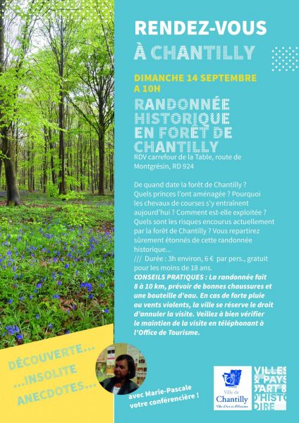 Randonnée historique en forêt de Chantilly