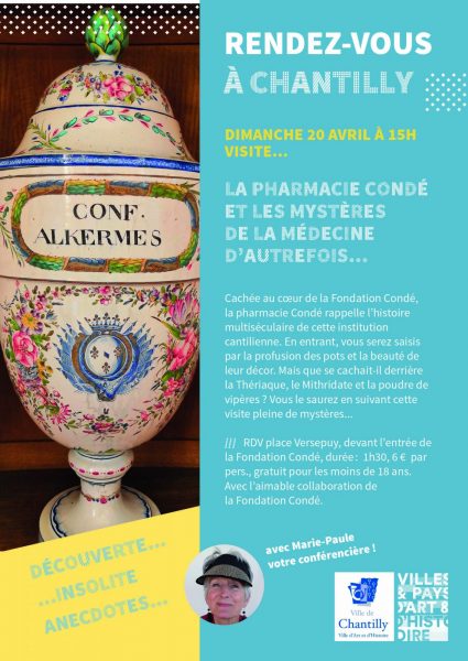 Visite guidée « La pharmacie Condé et les mystères de la médecine d’autrefois… »