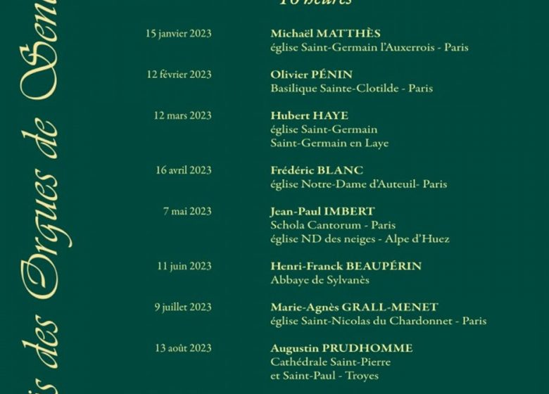 Auditions d'orgue à la cathédrale de Senlis