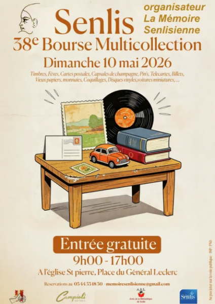 38ème Bourse multi-collections à l’église Saint-Pierre de Senlis