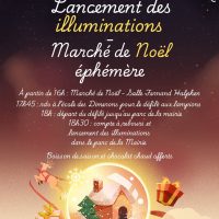 Illuminationen und Weihnachtsmarkt in La Chapelle-en-Serval