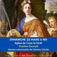 Concert « Messe solennelle de Sainte-Cécile de Gounod » par l&rsquo;ensemble vocal Vesperis de Coye-la-Forêt