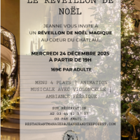 Dîner du réveillon de Noël au château Jeanne & The Forest