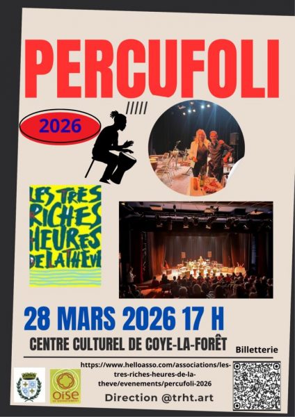Concert Percufoli au Centre Culturel de Coye-la-Forêt